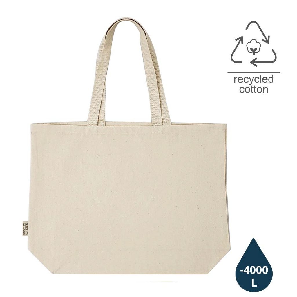 BORKUM - Recycled Cotton Beach n Shopping Bag - Natural