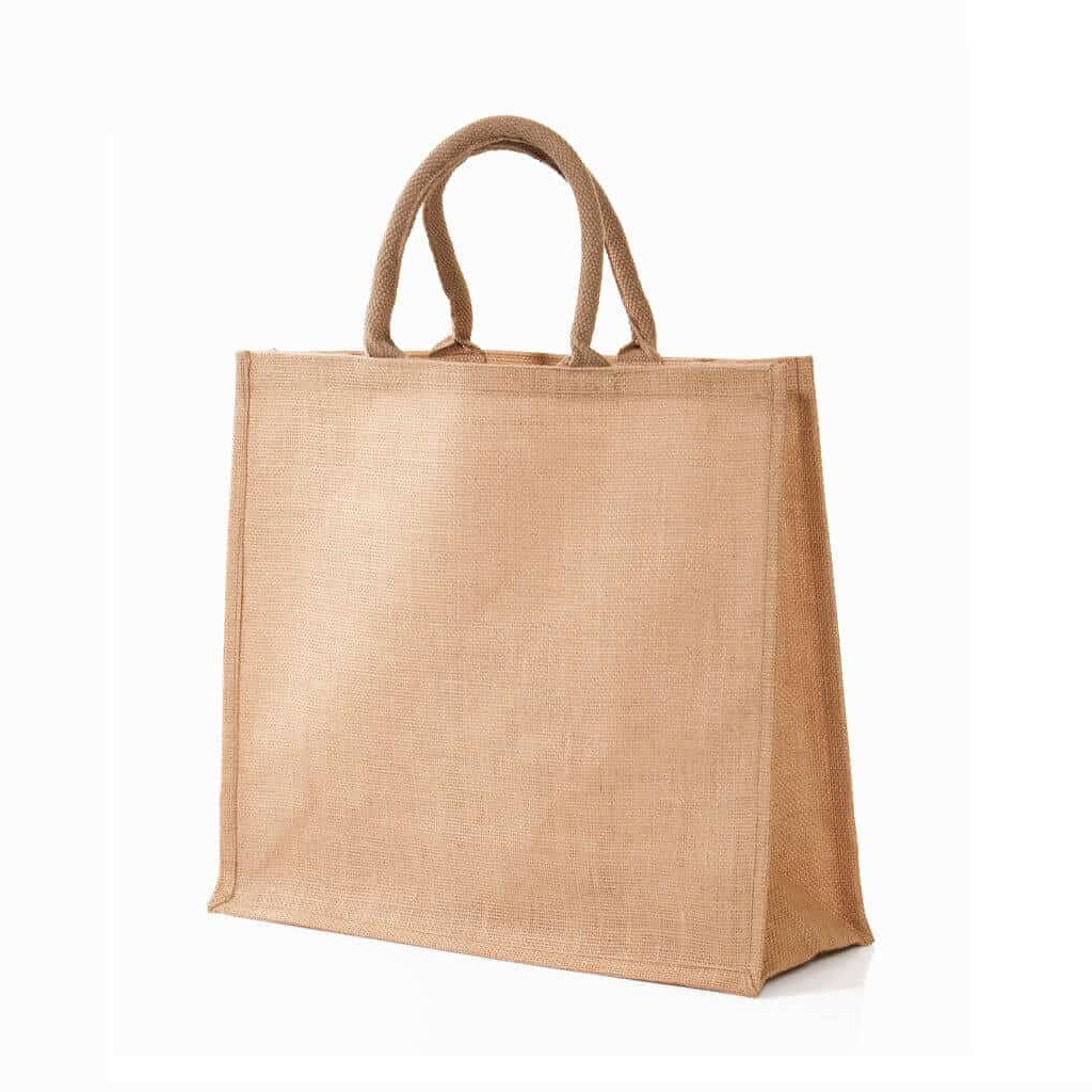 Eco-neutral Jute Shopping Bag - Horizontal - Natural1