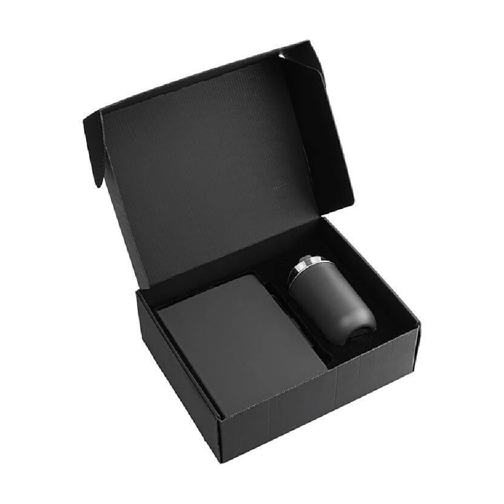 HEVIZ - Gift Set of Tumbler, A5 Notebook and Pen - Black6