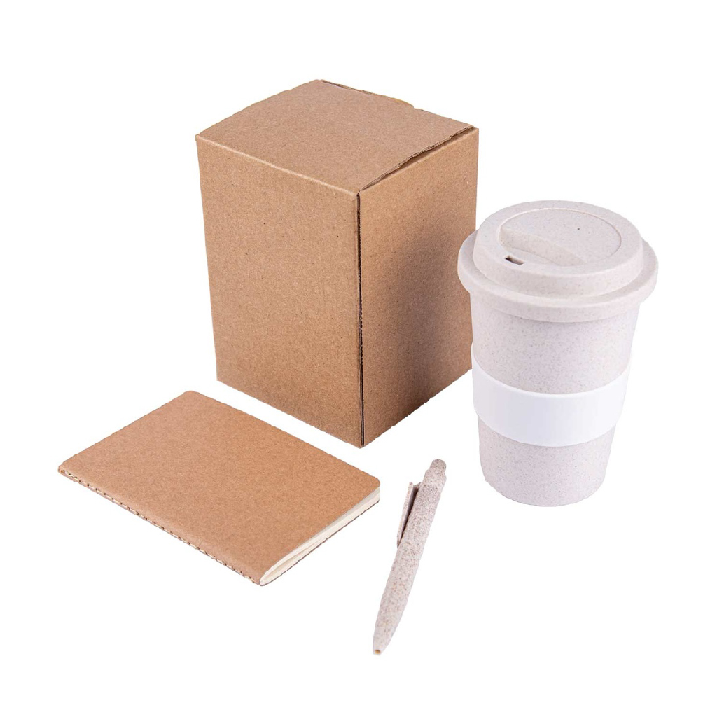 KORGAN - Eco Set Mug, FSC Notebook and Pen1