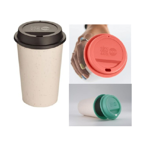 NOW - 12 oz Circular Cup Cream & Cosmic Black