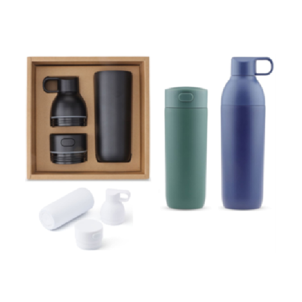 RUVO - Black 2-in-1 Modular Hydration Gift Set