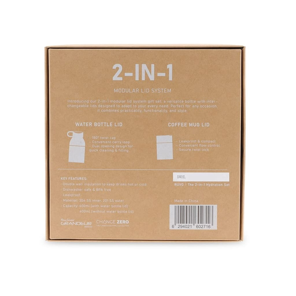 RUVO - Black 2-in-1 Modular Hydration Gift Set4